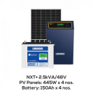 Luminous Solar Hybrid TX Series 5 KVA/48V + LPTT12150H 150AH Battery (4 Nos)+ 550 Watts Solar panel (4Nos)